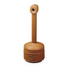 Justrite Smokers Cease-Fire Cigarette Receptacle, 1 gal., Terra Cotta 26806T