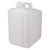 Jerrican, 20 L Capacity - mL, 5 gal Capacity - oz, Screw On Closure, HDPE, Integral Shoulder Handle