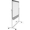 Dry Erase Board, Steel, 36 in, 48 in, Aluminum Frame, White, Gloss  ECM43P2