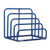 Starter Vertical Sheet Storage Rack, 36 in D, 48 in W, 4 Shelves, Blue