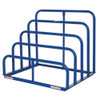 Starter Vertical Sheet Storage Rack, 36 in D, 48 in W, 4 Shelves, Blue  VHSR-4