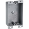 1-Gang PVC Molded Old Work Wall Electrical Box, 8 Cu. In. BCJ-007