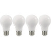 Satco Nuvo 75W Equivalent Warm White A19 Medium Frosted LED Light Bulb (4-Pack) S12438 511680