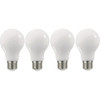 Satco Nuvo 75W Equivalent Warm White A19 Medium Frosted LED Light Bulb (4-Pack) S12438 511680