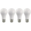 Satco Nuvo 100W Equivalent Warm White A19 Medium Frosted LED Light Bulb (4-Pack) S12440 529733