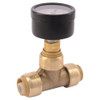 Sharkbite 1-2" Push-Fit DZR Brass Pressure Gauge 24436