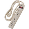 Do it Best 6-Outlet 450J Tan Power Surge Strip with 4 Ft. Cord LTS-6HS-A14 522163