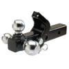 Tri Ball Mount w- Pintle Hook, 2 in Compatible Ball Shank Dia, 1 7-8 in Ball Dia  1802279