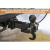 Tri-Ball Hitch Tubular Shank With Black Balls And Recovery Hook  1802208