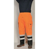 Rain Pants, Polyester, 30 in Inseam, Pull On Closure, Orange, Size XL  RWP107-L-XL