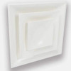 American Louver 10 in Square 3 Cone Diffuser, White STR-C-10W