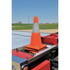 Traffic Cone, PVC, High-Intensity Prismatic, 18 in Height, 3 lb, Orange  6FHC5