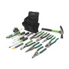 Greenlee General Hand Tool Kit,No. of Pcs. 17 0159-12