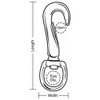 Lucky Line Utility Spring Hook,5-16 in Eye Dia,PK10 4GGH5