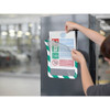 Tarifold Sign Holder,Green; White,10 1-4" H,PK2 P194995