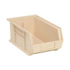 Hang & Stack Storage Bin, Polypropylene, Ivory, 6 in H, 8 1/4 in W, 13 5/8 in L