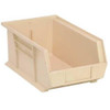 Hang & Stack Storage Bin, Polypropylene, Ivory, 6 in H, 8 1-4 in W, 13 5-8 in L  QUS241IV