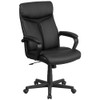 Flash Furniture Executive Chair,Black Seat,Leather Back GO-2196-1-GG