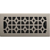 Imperial Templar 4 In. x 10 In. Brushed Nickel Steel Floor Register RG3395
