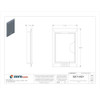 Steel City Box Cover, Floor Box Type, 1 Gang, Brass 664-CST-M-BRS