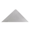 Antifatigue Mat, 5 ft. L x 3 ft. W, 1" Thickness, Vinyl, Diamond Plate, Gray
