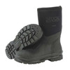 Men's Muck Chore Mid Rubber Boot, Plain Toe, 12" Height, Black, 11