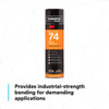 Spray Adhesive, Foam Fast 74 Series, Orange, 16.9 oz, Aerosol Can  FOAM FAST 74