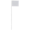 Presco Marking Flag,White,Blank,PVC,PK100 4530W-200 Presco Marking Flag,White,Blank,PVC,PK100 4530W-200
