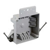 Electrical Box, 18 cu in, Square Box Type, 2 Gangs, PVC, Square Shape