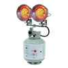 Portable Gas Tank-Top Heater, LP, Matchless Piezo, 17 1/4 in Wx 6 1/2 in L