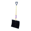 Snow Shovel, 37 in Wood D-Grip Handle, Steel Blade Material, 18 in Blade Width