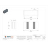 Screws Electrical Enclosures, 3.16 in H, 2.11 in D, 6.69 in W, 4, Aluminum  B4-080BK