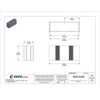 Screws Electrical Enclosures, 3.16 in H, 2.11 in D, 6.69 in W, 4, Aluminum  B4-080BK