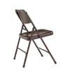 National Public Seating Folding Chair, Brown, Steel, Unpadded, PK4 203