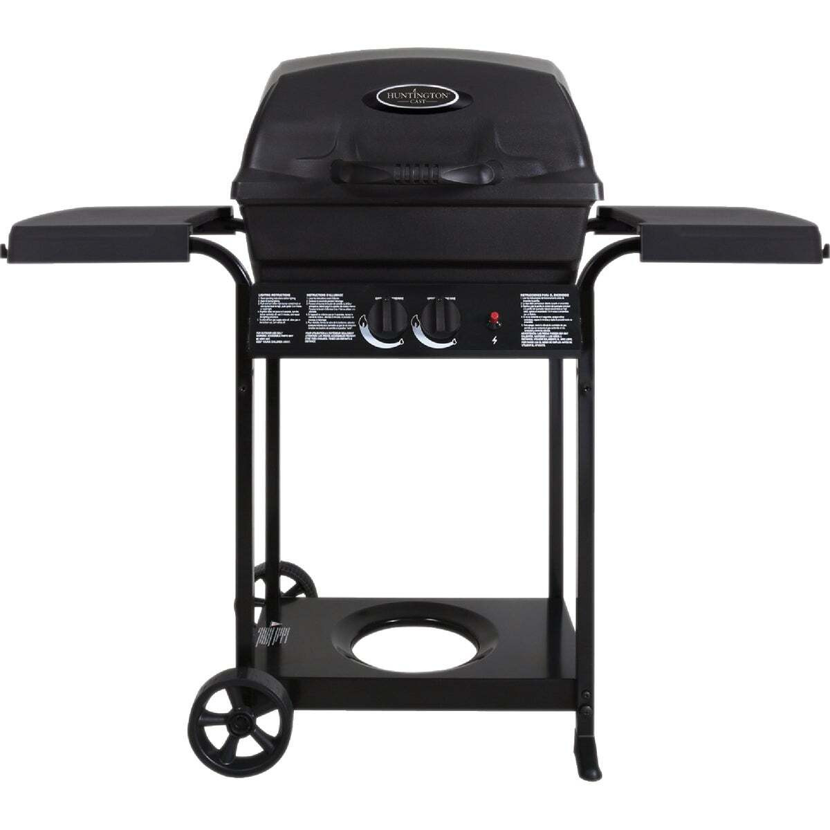 Huntington 2-Burner Cast Aluminum Propane Gas Grill - Thumbnail 3
