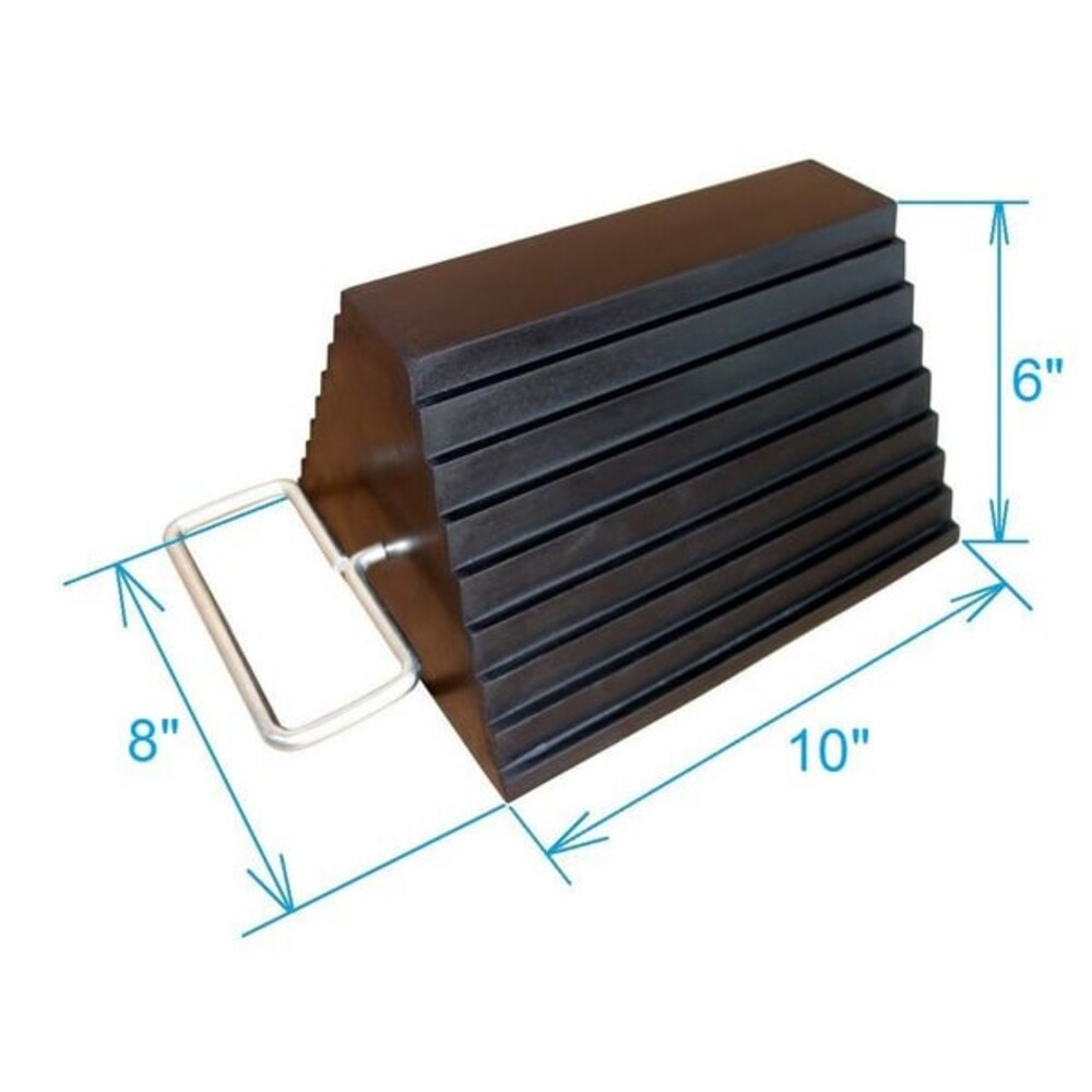 Manufacturer Varies Chock,Wheel,8 In D,Black 2A092 - SIM Supply
