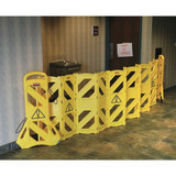 Manufacturer Varies Portable Barricade,40"H,13'W,Polypro FG9S1100YEL