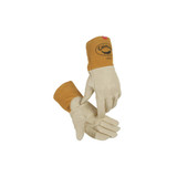 1869 Cow Grain Unlined Welding Gloves, X-Large, Gold, 4 in Gauntlet Cuff