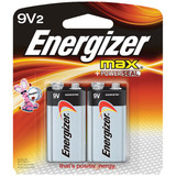 Energizer® Max® Alkaline 9V Batteries, 2/Pkg