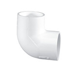 Lasco Fittings 90 Elbow,PVC,3/4 in,Socket,SCH 40,White 406007BC