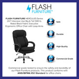 Flash Furniture Office Chair,49 in H,Black GO-2078-GG