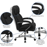 Flash Furniture Office Chair,49 in H,Black GO-2078-GG