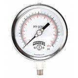 Winters Gauge,4" Dial Size,MNPT Connection PFP645WBY