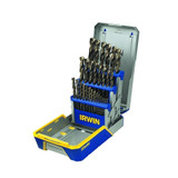 Turbomax 3/8 in Reduced Shank HSS Drill Bit Sets, 1/16 in - 1/2 in Cut Dia.
