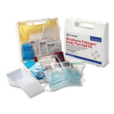Bloodborne Pathogen Protection Kit, 24 Pieces, Plastic Case, Portable/Wall Mount