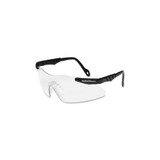 Magnum 3G Safety Glasses, Clear Polycarbonate Lens, Uncoated, Black, Nylon, Small