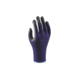 380 Coated Glove, 8/Large, Black/Blue
