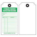 Emergency Shower/Eyewash Inspection Tags