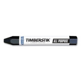 Lumber Crayon #200, 1/2 in dia, 4.75 in L, Black