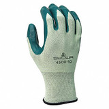 Showa VF,Coated Gloves,Grn,7,3FA50,PR 4500-07-V